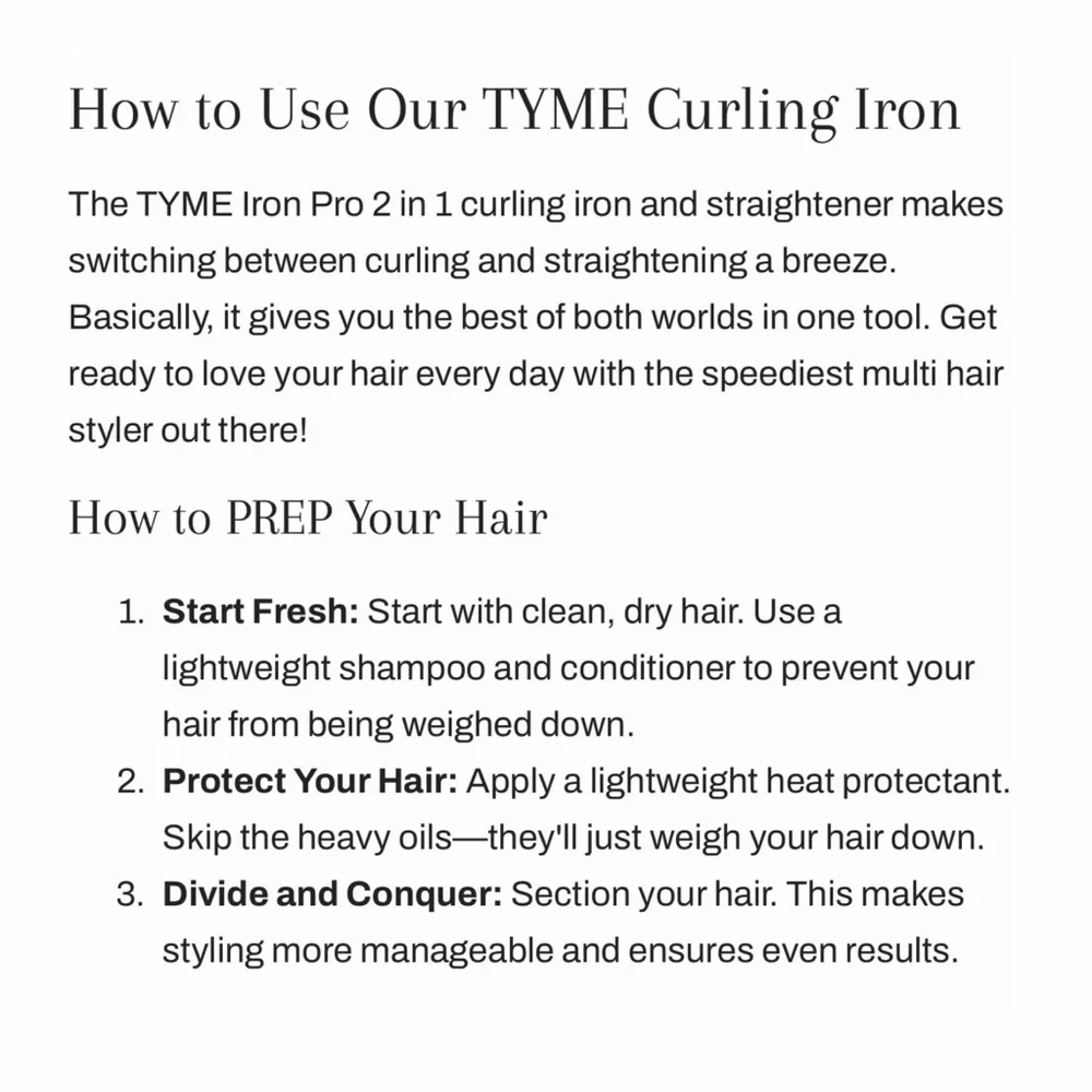 TYME pro iron